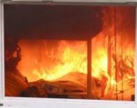 Brand nach vier Minuten (Quelle: Forum Brandrauchprävention e.V.) Brand nach vier Minuten (Quelle: Forum Brandrauchprävention e.V.)