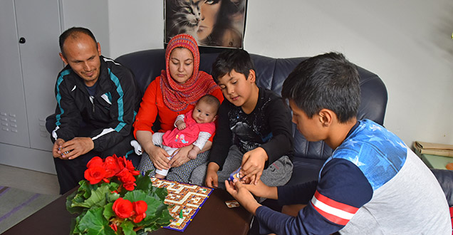 Refugees in Heidelberg. (Photo: Dorn) Refugees in Heidelberg. (Photo: Dorn)
